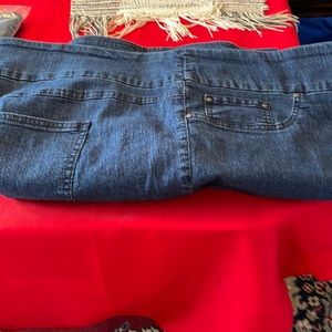 Ruby Road proportion short jeans . One pair indigo and one dark blue jeans. 22W